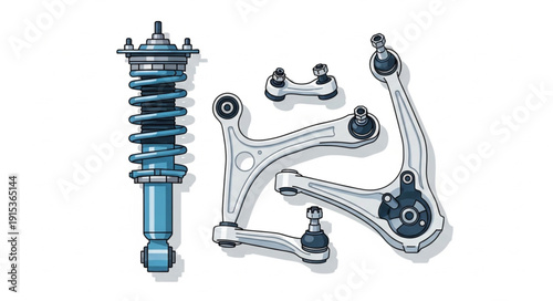 Car Suspension Parts Shock Absorber.