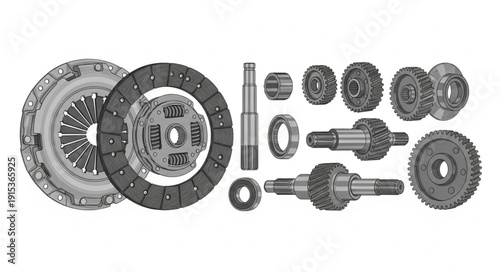 Clutch Assembly Parts Automotive Components.