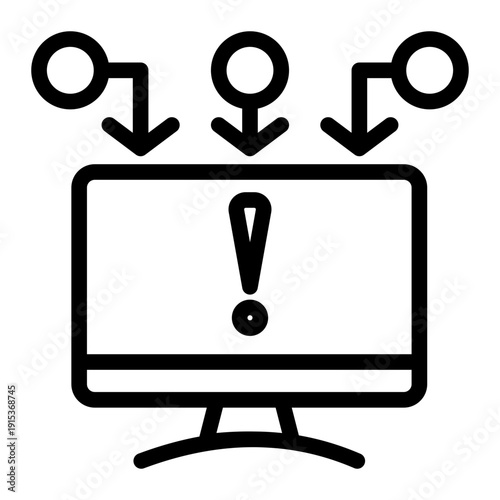 Attempt to disrupt normal traffic by overwhelming target with flood of internet traffic (Outline Style)