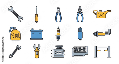 Collection of Various Tools and Equipment.