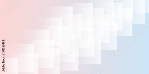 Pastel pink and blue blur backdrop with transparent shapes square. Light gradient vector banner. Background abstract purple sky. Soft blurred light bg. Pastel gradation water cover design