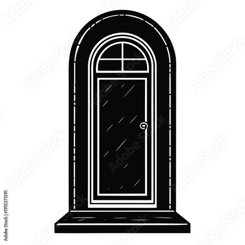 Door - vector icon.