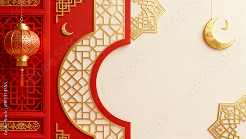 Multicultural festive decoration Asian festive celebration