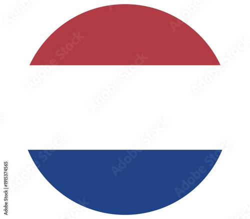 Free Download Netherlands flag icon in a circle with shadow, national symbol for country, vector illustration, patriotic concept. - GFXLoad