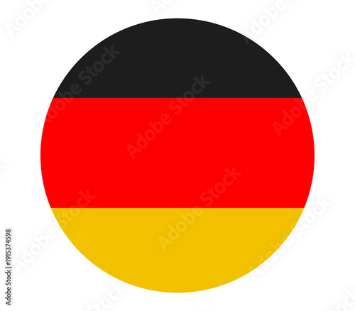 Free Download Germany flag icon in a circle with shadow, national symbol for country, vector illustration, patriotic concept. - GFXLoad