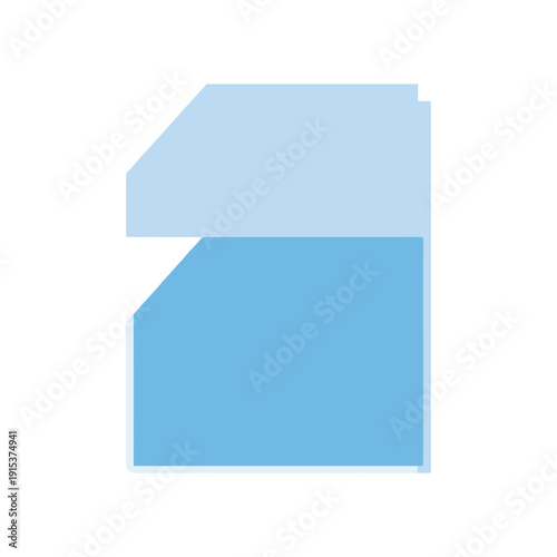 Transparent sheet protector isolated on a white background with a minimalist design and light blue accents