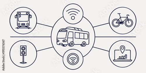 A visual representation of smart home technology and its interconnected devices Vector