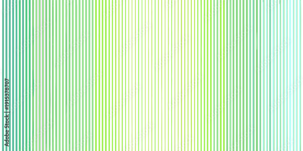 Obraz premium Abstract vertical lines in gradient shades of green blue and yellow