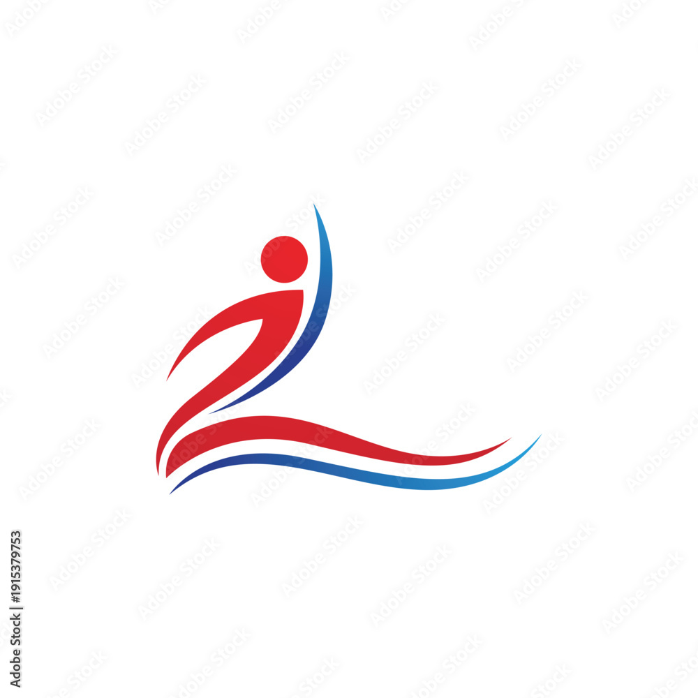 Obraz premium Human character logo sign