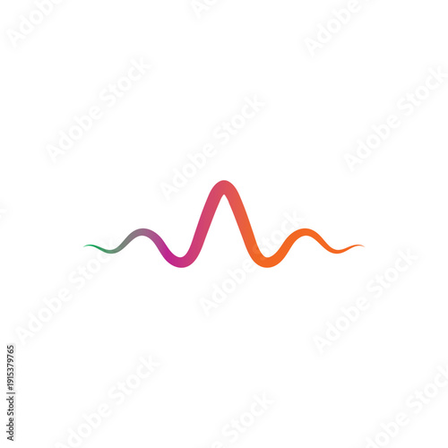Sound waves vector illustration