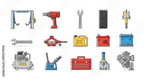 Toolbox Equipment and Various Tools.