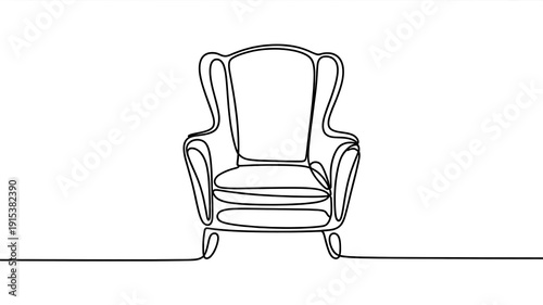 armchair isolated on white