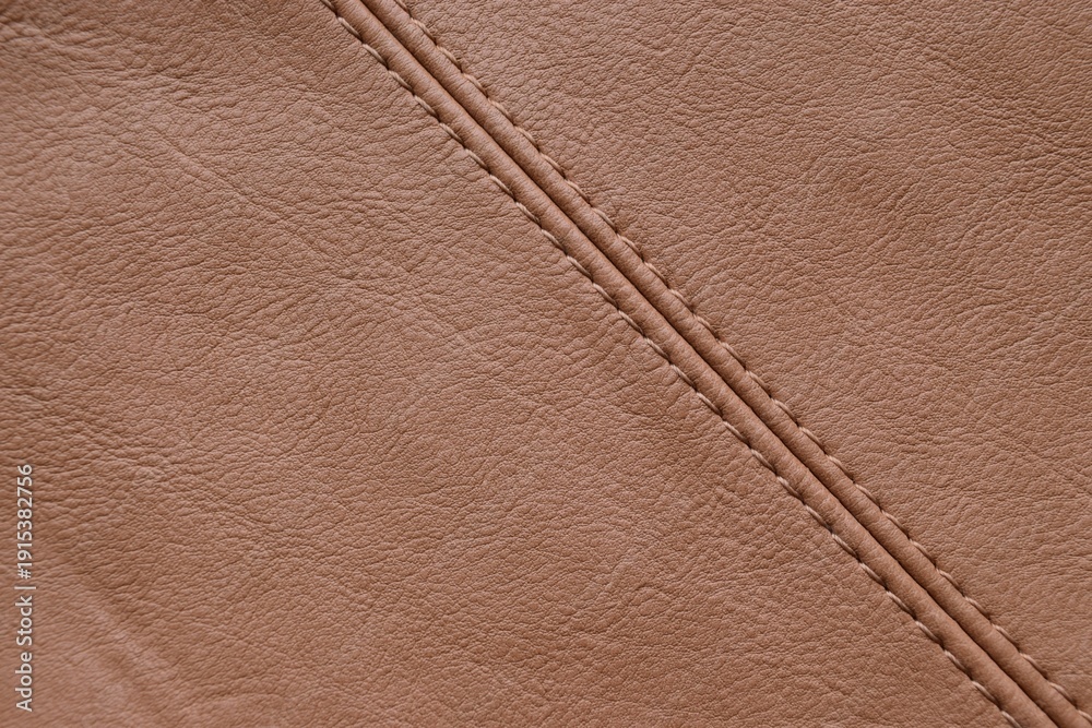 Fototapeta premium Brown leather texture. Leather texture background