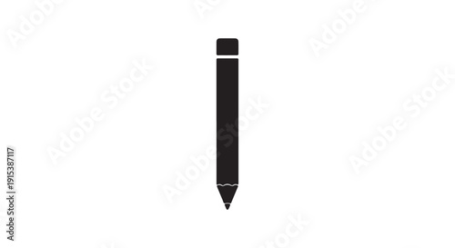 Minimalist Pencil Illustration: A simple yet elegant illustration of a sharpened pencil, perfect for conveying ideas and thoughts.