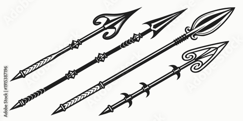A collection of various arrows with different designs and purposes Vector