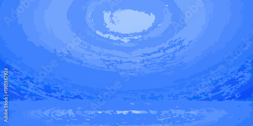 Abstract blue vortex with a bright central glow and swirling patterns