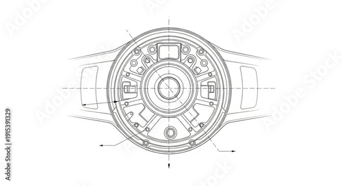 Ancient Mayan Calendar Illustration Detailed.