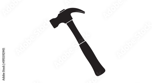 Hammer Silhouette: A simple silhouette of a hammer, a timeless symbol of construction, labor, and craftsmanship. This image is perfect for any project related to building, fixing, or home improvement.