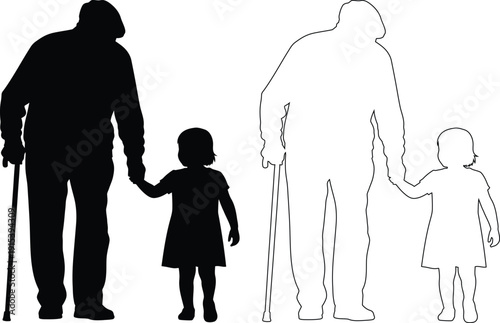 Family support and guidance with the use of mobility aids in a public setting