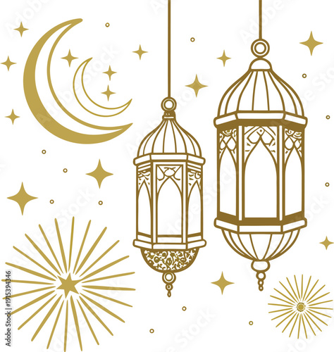 Vintage birdcage with birds vector illustration