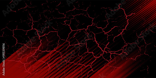 Halftone dots red and blue color pattern gradient grunge texture background. Dot pop art comic sport style vector illustration. modern background