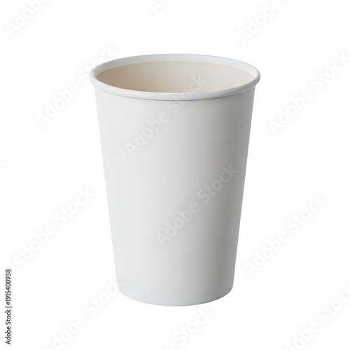Wallpaper Mural A white paper cup on a plain background isolated on transparent background Torontodigital.ca
