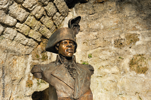 Bust of Toussaint Louverture, Fort de Joux, Doubs departement, Franche-Comte region, France