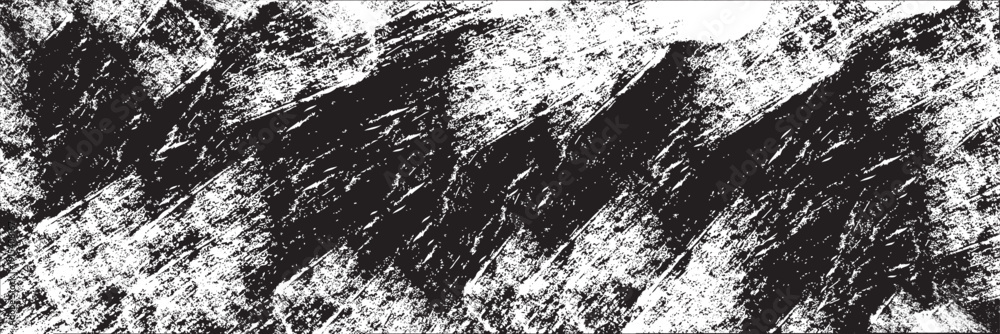 Obraz premium Dynamic diagonal brush stroke banner background. Hand drawn vector grainy brush stroke texture. Distress damaged edge vintage template with squiggle or expressive abstract bold smears.