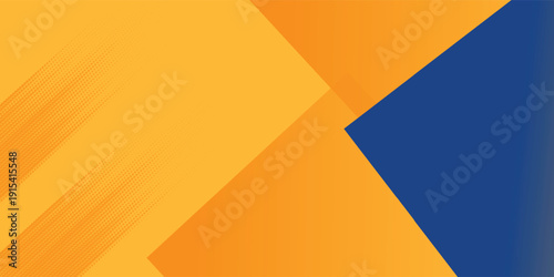 Modern Abstract blue yellow banner geometric shapes background. Vector abstract neutral