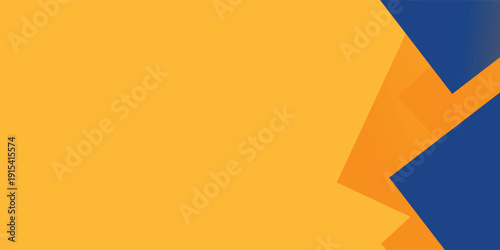 Modern Abstract blue yellow banner geometric shapes background. Vector abstract neutral