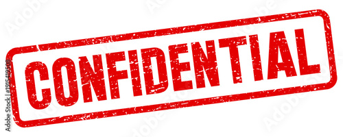 Confidential stamp PNG image design. Illustration with transparent background