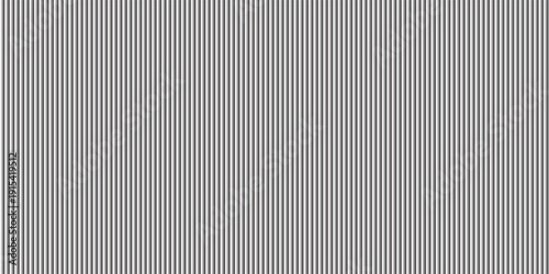 Narrow black-white vertical lines. Symmetric geometric ornament. Striped seamless pattern, abstract wallpaper. Digital paper for textile print, page fill. Vector