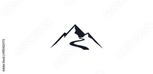 Abstract figure crouching dark silhouette