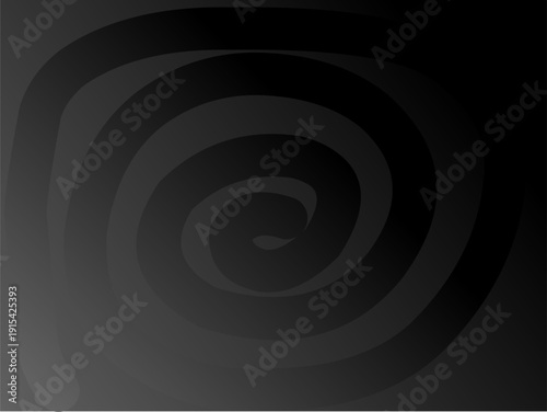 Black background with curved black gradient lines. Dark design concept