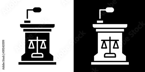 Speech  Icon Set White Glyph Style Collection