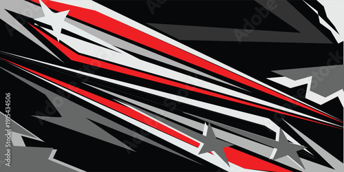 vector racing background design with unique line patterns and bright colors with star and circle effects