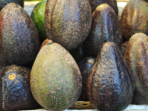 Fresh avocado on the market