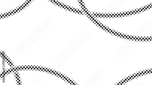 Abstract vector background with halftone wavy lines. Dotted curves.