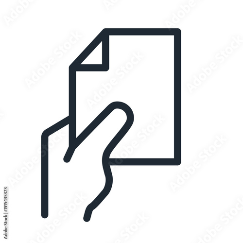 This icon represents document editing and file management, showing writing and content updates. Suitable for office tools, CMS platforms, and productivity applications.