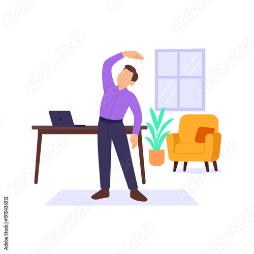 Life Balance Culture, promoting healthy work life harmony, Flat vector character illustration