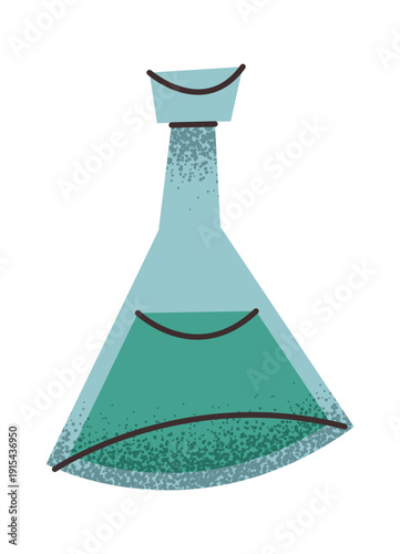 Chemical conic flask school lab