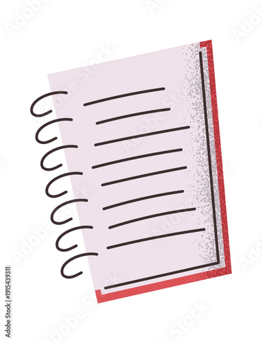 School notebook spiral exercise book