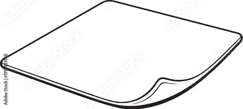 Table Tennis Rubber Sheet Black and White Line Art