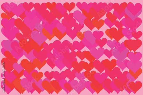 Modern Flat Heart Pattern Romantic Celebration Background EPS Vector