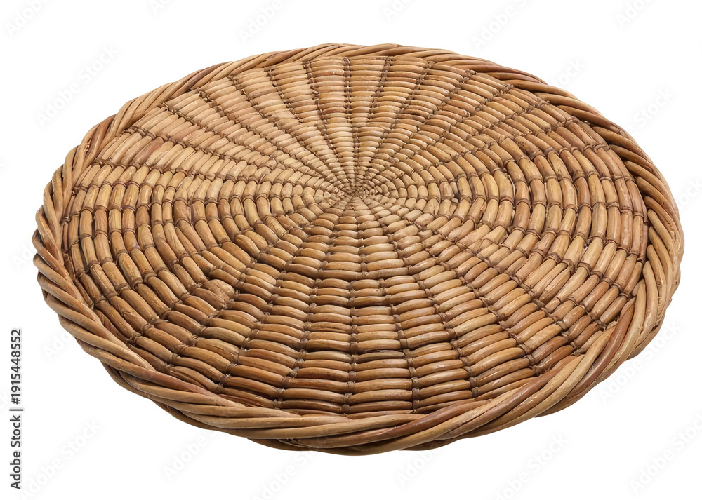 Fototapeta premium A wicker basket sitting on a clean white background