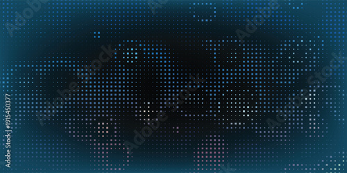 Blue Tech Finance Fintech Background Abstract Pixel Pattern. Abstract Business Tech Science Vector Backdrop. EPS 10