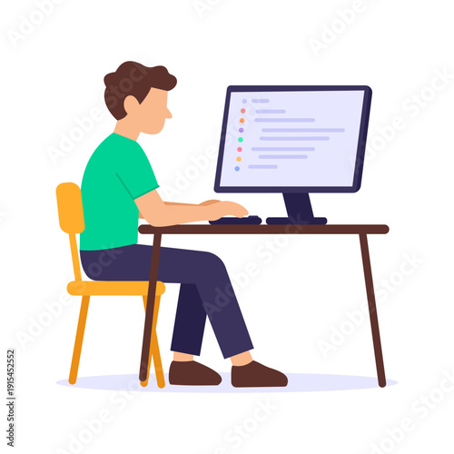 Content Uploading, publishing organizing website digital content, Flat vector character illustration