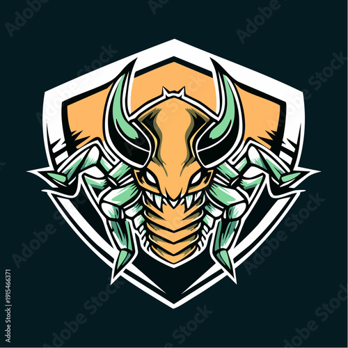 Scorpion Logo Design Emblem Icon Vector.