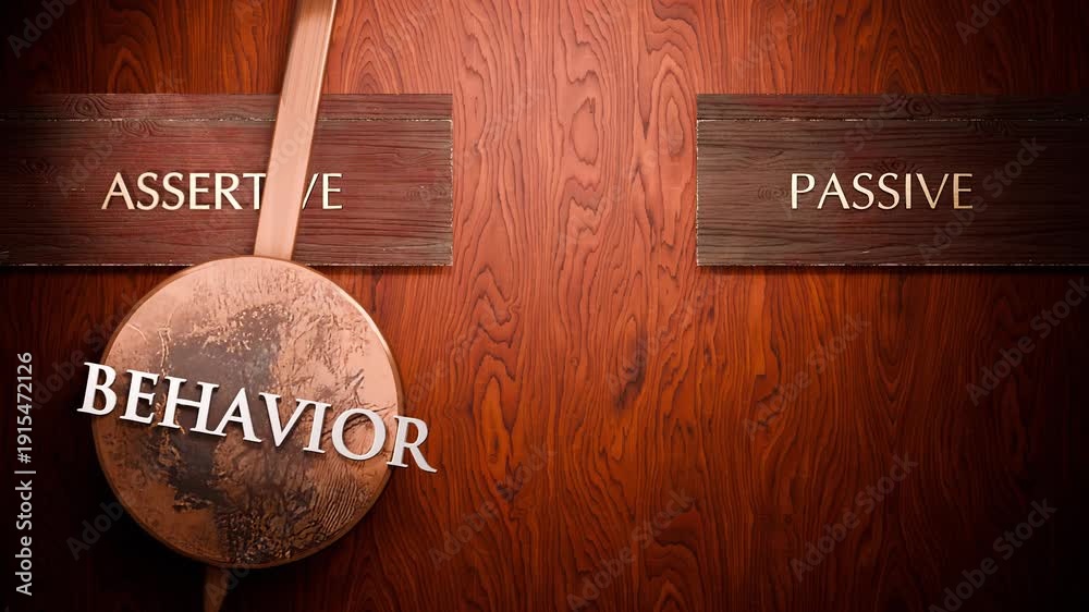 Behavior swings between assertive and passive. Visualizing a repeated ...