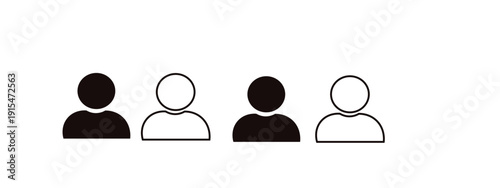 Generic person icons represent users, profiles, and anonymity.